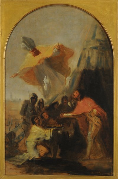Apparizione di San Isidoro al re Fernando il Santo davanti alle mura di Siviglia da Francisco de Goya